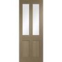 Malton Shaker Internal Oak Door with Clear Glass - Unfinished, 1981 x 838 x 35 mm