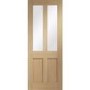 Malton Shaker Internal Oak Door with Clear Glass - Unfinished, 1981 x 838 x 35 mm