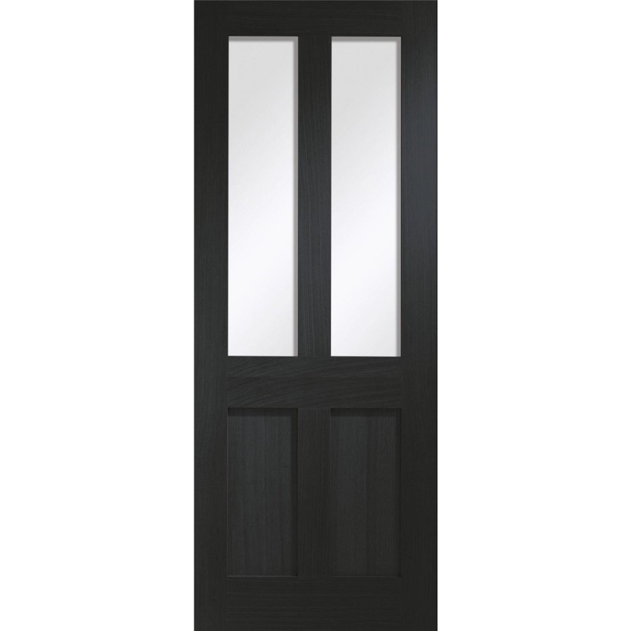 Malton Shaker Internal Oak Door with Clear Glass - Unfinished, 1981 x 838 x 35 mm