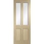 Malton Shaker Internal Oak Door with Clear Glass - Unfinished, 1981 x 838 x 35 mm