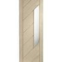 Internal Oak Monza with Obscure Glass - Unfinished, 2040 x 826 x 40 mm