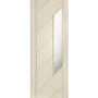 Internal Oak Monza with Obscure Glass - Unfinished, 2040 x 826 x 40 mm