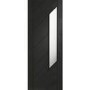 Internal Oak Monza with Obscure Glass - Unfinished, 2040 x 826 x 40 mm