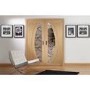 Internal Oak Salerno Pair with Clear Flat Glass - Unfinished, 1981 x 1220 x 40 mm