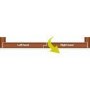Internal Oak Salerno Pair with Clear Flat Glass - Unfinished, 1981 x 1220 x 40 mm