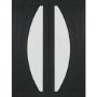 Internal Oak Salerno Pair with Clear Flat Glass - Unfinished, 1981 x 1220 x 40 mm