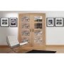 Internal Oak Shaker Door Pair with Clear Glass - Unfinished, 1981 x 1372 x 40 mm