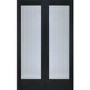 Internal Oak Suffolk Pattern 10 Pair with Clear Etched Glass - Unfinished, 1981 x 1168 x 40 mm