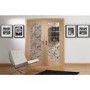 Internal Oak Suffolk Pattern 10 Pair with Clear Etched Glass - Unfinished, 1981 x 1524 x 40 mm