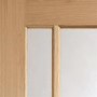 Internal Oak Worcester Pair with Clear Glass - Unfinished, 1981 x 1524 x 40 mm
