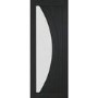 Internal Oak Salerno with Clear Glass Fire Door - Unfinished, 1981 x 838 x 44 mm