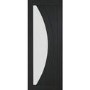 Internal Oak Salerno with Clear Glass - Unfinished, 1981 x 838 x 35 mm