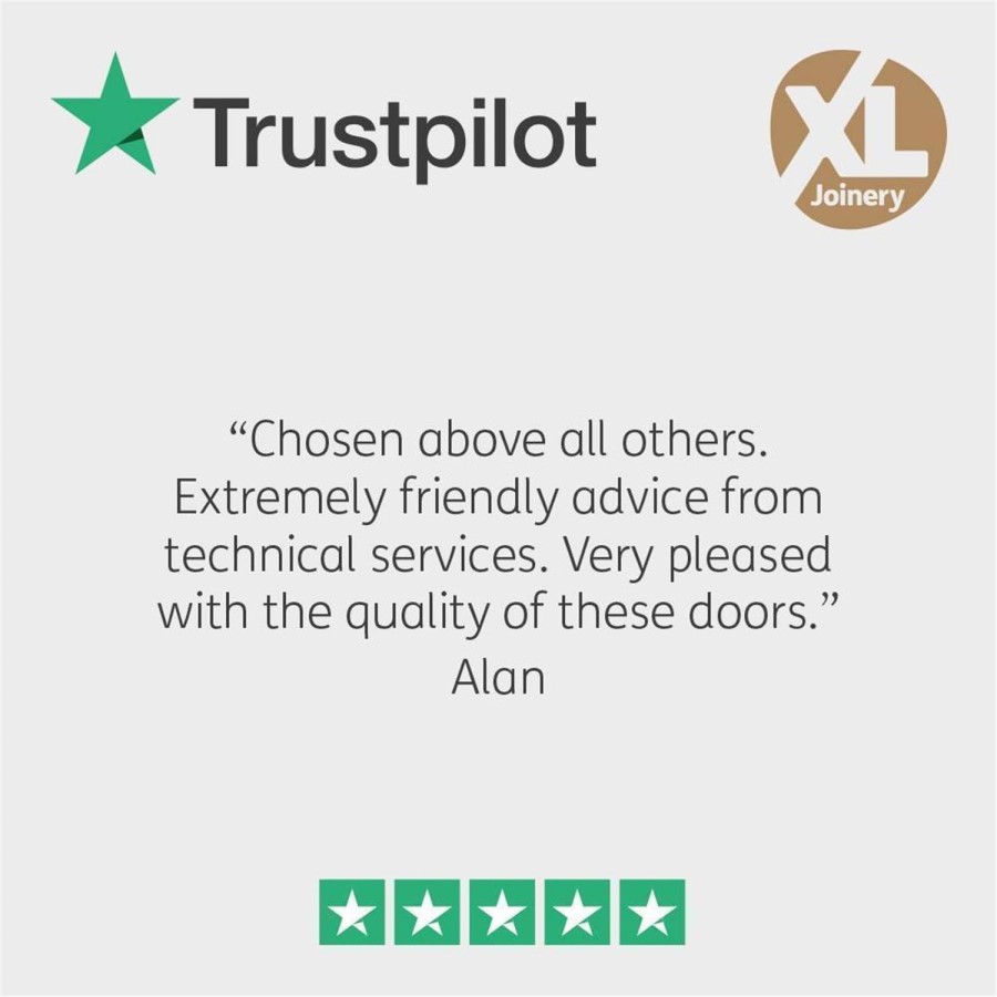 Internal Oak Glazed 4-Panel Shaker FD30 Fire Door with Clear Glass - Unfinished - 1981 x 762 x 44mm - 4 Light - XL Joinery