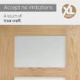 Internal Oak Shaker 4 Panel Door with Clear Glass - Unfinished, 1981 x 762 x 35 mm