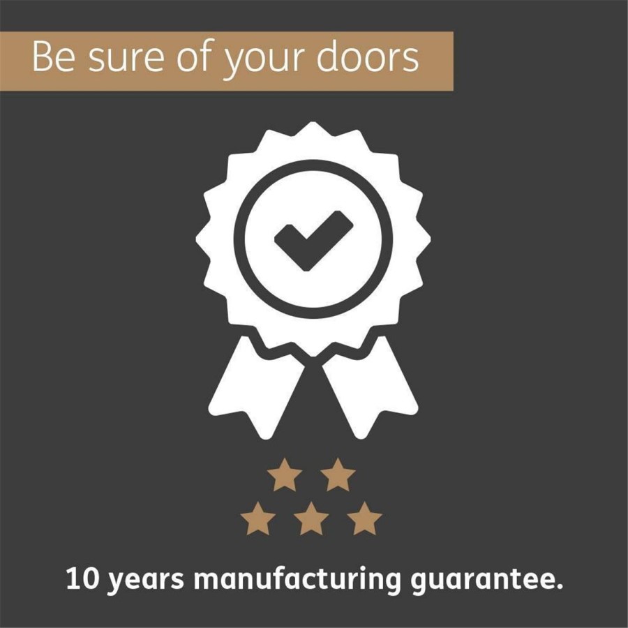 Internal Oak Shaker 4 Panel Door with Clear Glass - Unfinished, 2032 x 813 x 35 mm