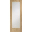 GOSHAP1024C Internal Oak Fully-Glazed Door with Clear Glass - Unfinished - 1981 x 610 x 35mm - Pattern 10 - XL Joinery