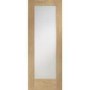 Internal Oak Pattern 10 with Obscure Glass - 1981 x 686 x 35 mm, Unfinished
