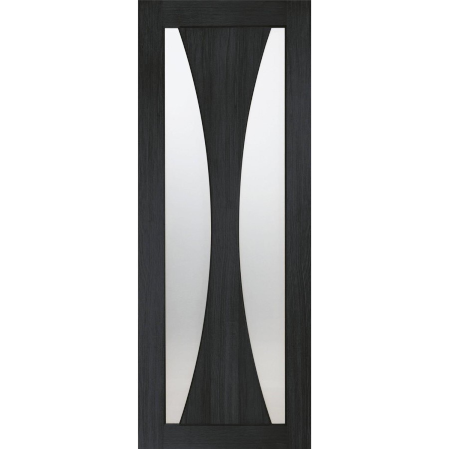 Internal Oak Verona with Obscure Glass - 2040 x 726 x 40 mm, Unfinished