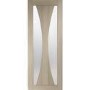 Internal Oak Verona with Obscure Glass - 2040 x 726 x 40 mm, Unfinished
