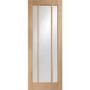 Worcester Internal Oak Fire Door with Clear Glass - 1981 x 762 x 44 mm, Unfinished