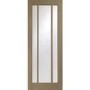 Worcester Internal Oak Fire Door with Clear Glass - 1981 x 762 x 44 mm, Unfinished