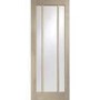 Worcester Internal Oak Door with Clear Glass - Unfinished, 2032 x 813 x 35 mm