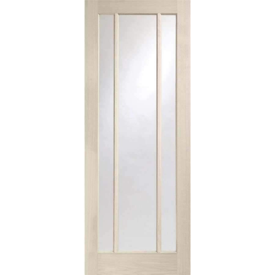 Worcester Internal Oak Fire Door with Clear Glass - 1981 x 838 x 44 mm, Unfinished