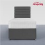 Airsprung Single 2 Drawer Divan Bed with Comfort Mattress - Charcoal