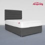 Airsprung Small Double 4 Drawer Divan Bed with Comfort Mattress - Charcoal