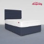 Airsprung Small Double 2 Drawer Divan Bed with Comfort Mattress - Midnight Blue