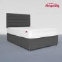 Airsprung King Size 4 Drawer Divan Bed with Comfort Mattress - Charcoal