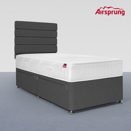 airsprung single divan bed with high level guest bed