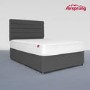 Airsprung Double 2 Drawer Divan Bed with Hybrid Mattress - Charcoal