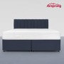 Airsprung Super King 4 Drawer Divan Bed with Hybrid Mattress - Midnight Blue
