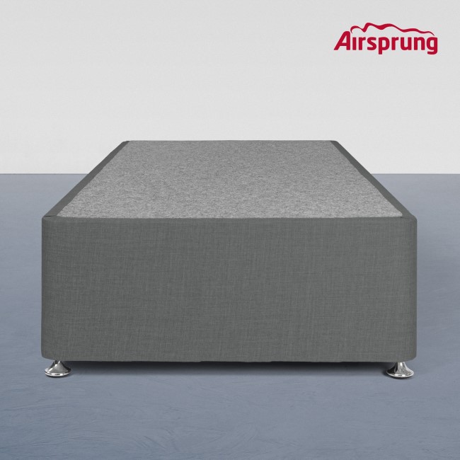 Airsprung Kelston Single 2 Drawer Divan Bed Base - Charcoal