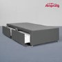Airsprung Kelston Single 2 Drawer Divan Bed Base - Charcoal