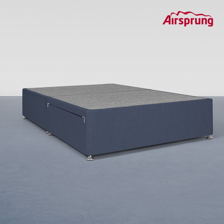 Airsprung Kelston Double 2 Drawer Divan Bed Base - Midnight Blue