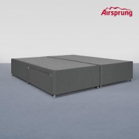 Airsprung Kelston Super King 2 Drawer Divan Bed Base - Charcoal Airsprung Kelston Super King 2 Drawer Divan Bed Base - Charcoal