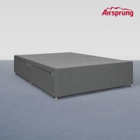 Airsprung Kelston Double 4 Drawer Divan Bed Base - Charcoal