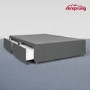 Airsprung Kelston Double 4 Drawer Divan Bed Base - Charcoal