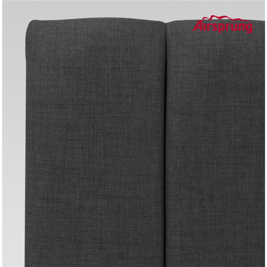 Airsprung Corston Small Double Linoso Headboard - Charcoal