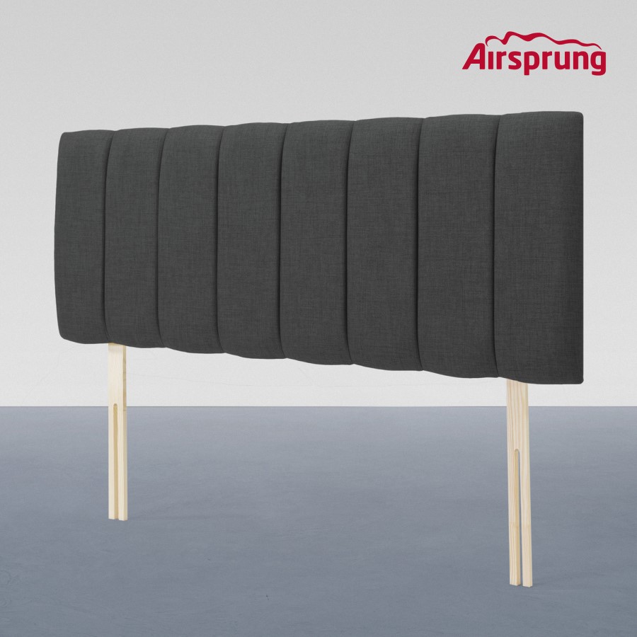Airsprung Corston King Size Linoso Headboard - Charcoal