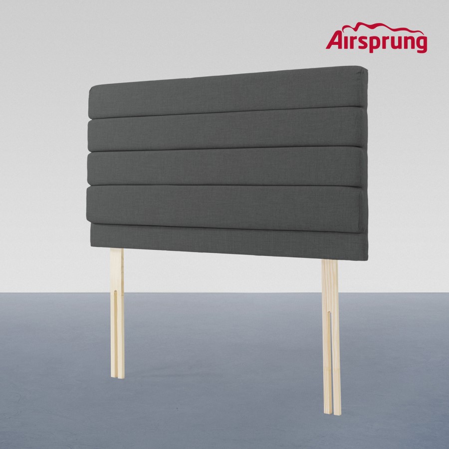 Airsprung Chelwood Double Linoso Headboard - Charcoal