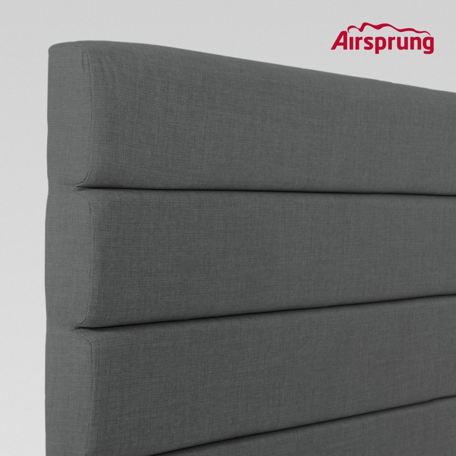 Airsprung Chelwood Double Linoso Headboard - Charcoal