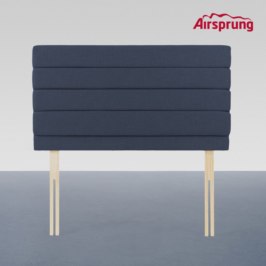 Airsprung Chelwood Double Linoso Headboard - Midnight Blue