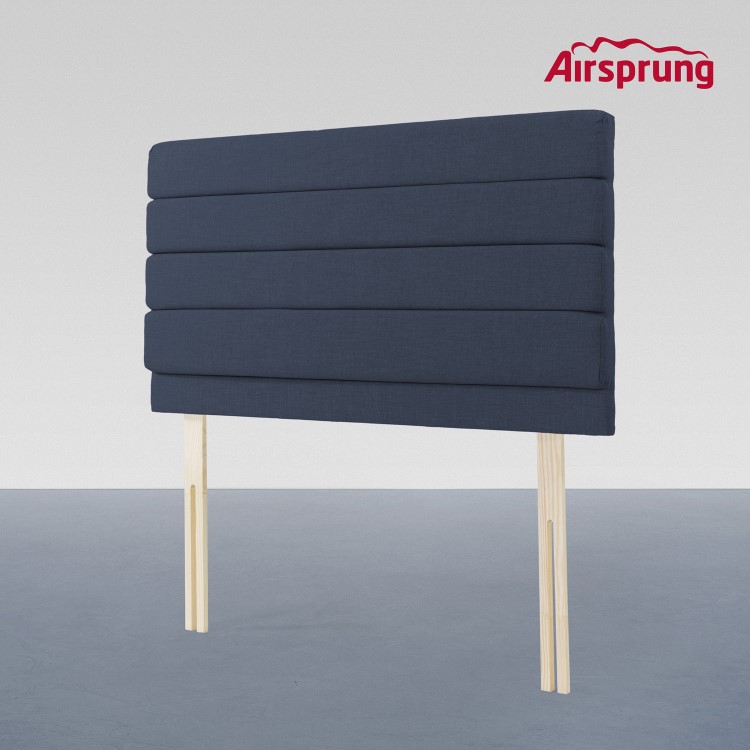 Airsprung Chelwood Double Linoso Headboard - Midnight Blue