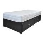 Airsprung Aria 1000 Memory Mattress with Black 2 Drawer Platform Divan Bed - Single