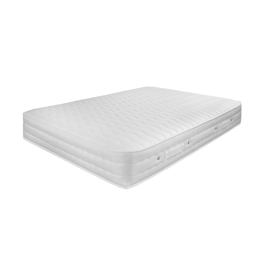Airsprung Aria 1000 Memory Mattress with Grey 2 Drawer Platform Divan Bed - Super King
