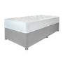 Airsprung Ortho Premium Mattress with Grey Platform Divan Bed - Single
