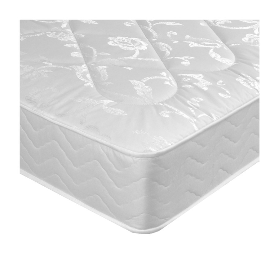 Airsprung Ortho Premium Mattress with Grey Platform Divan Bed - Single